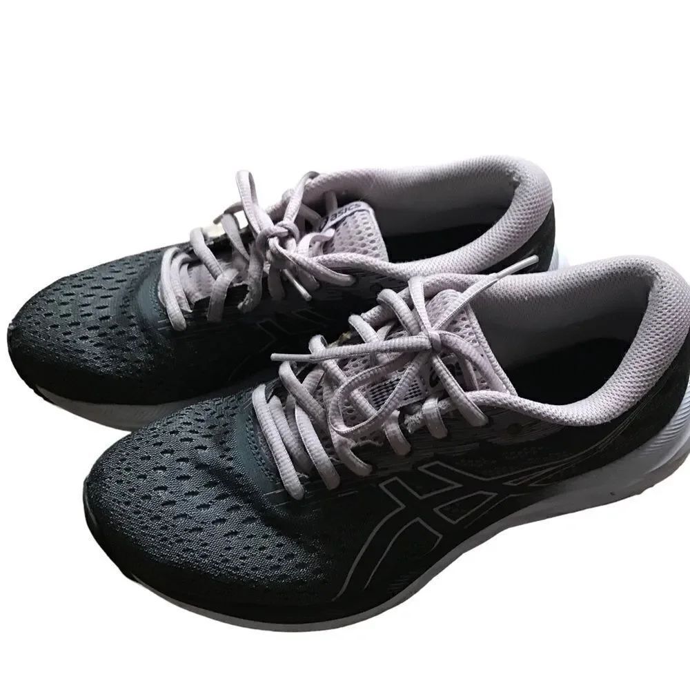 ASICS size 8.5 Gel Excite 7 walking shoe sneaker grey and pink
